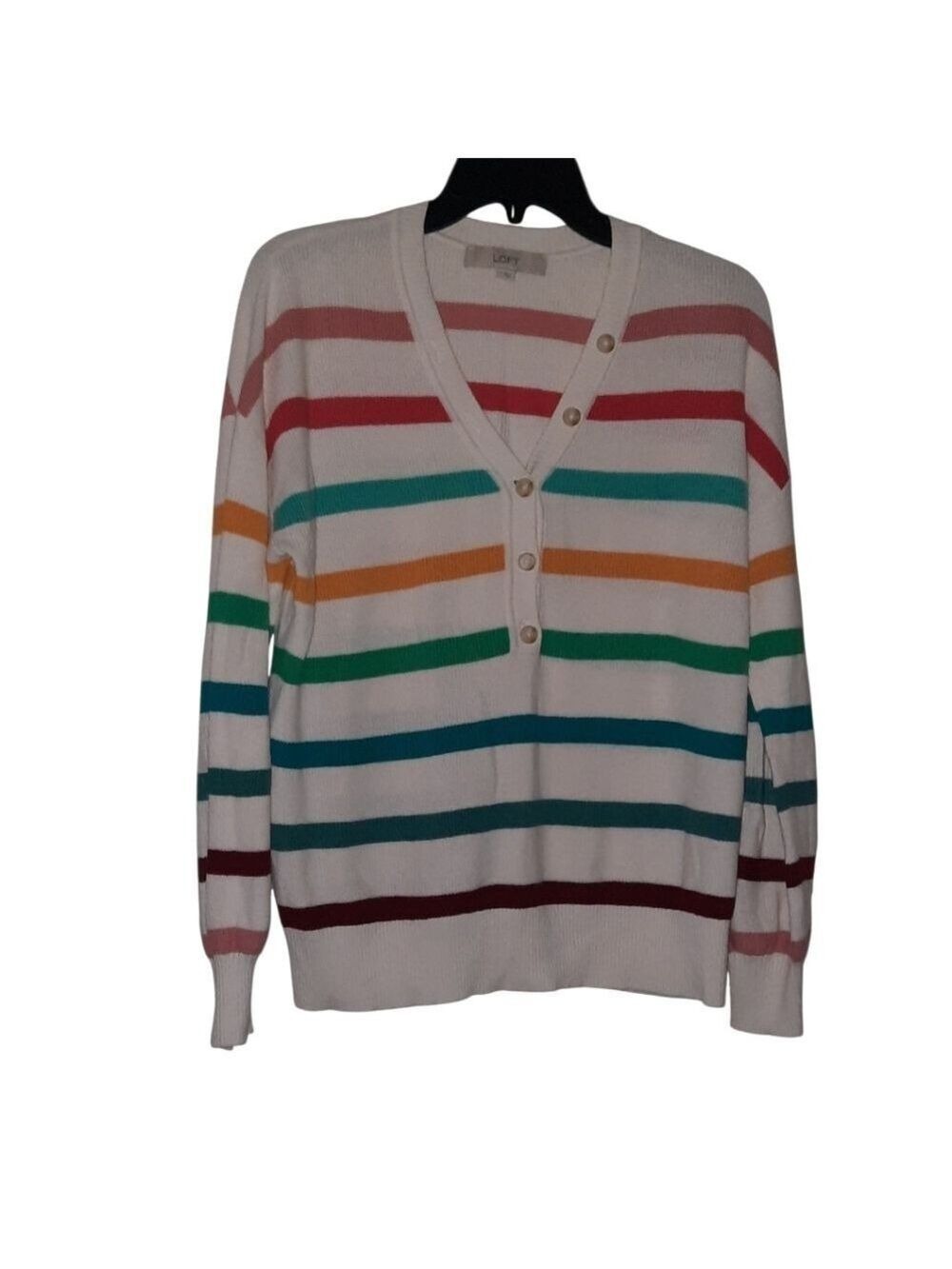 Loft Striped Sweater Small